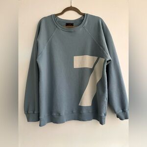 Original Retro Brand Free People #7 graphic crewneck sweatshirt